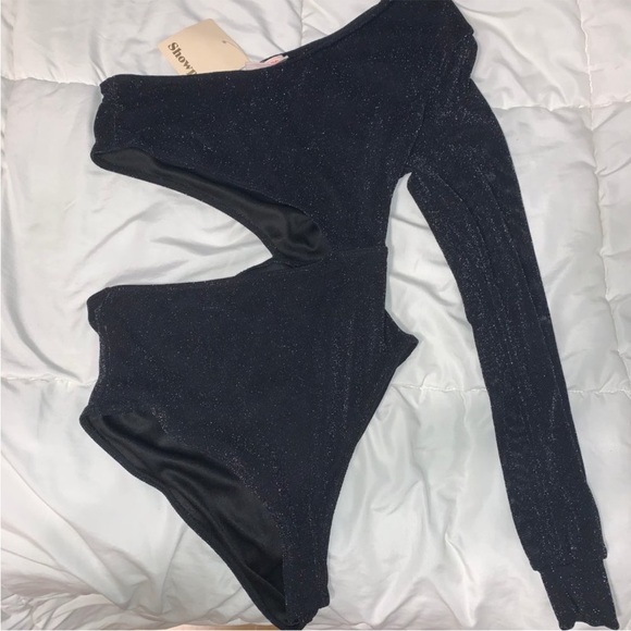 Any Road You Take Bodysuit In Black Lurex - Picture 3 of 5